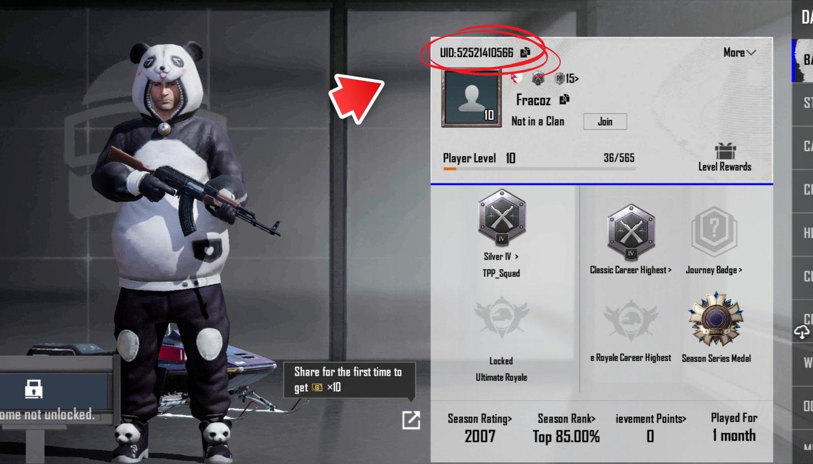 PUBG Mobile UID